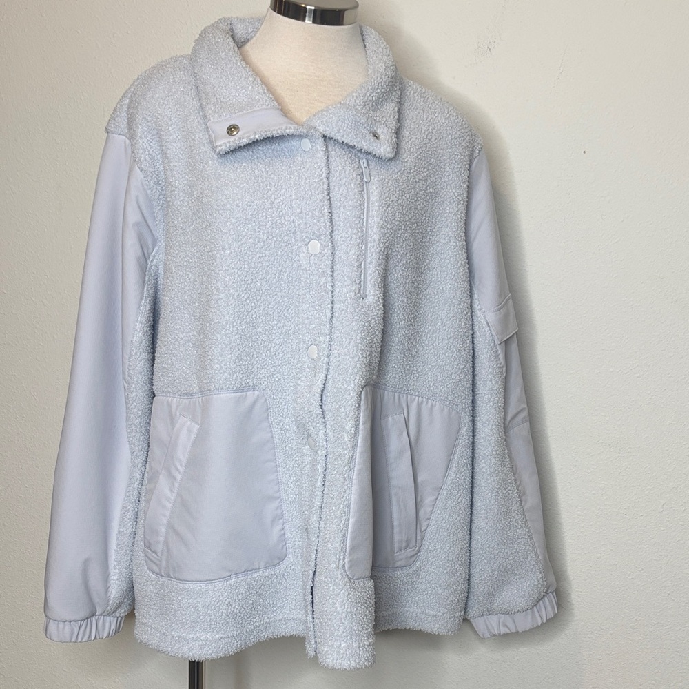 FLX size 3X Women's baby blue sherpa Jacket